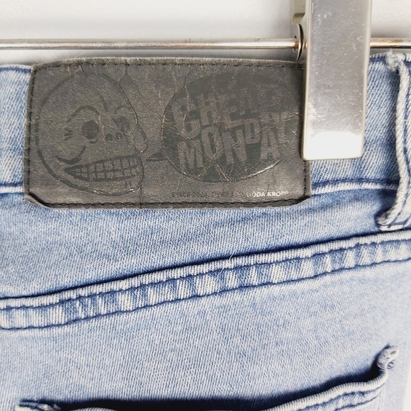 📣2/40$📣 CHEAP MONDAY shinny jeans size 27 - Picture 5 of 10